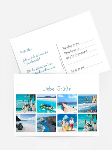 Foto-Postkarten Urlaubserinnerungen