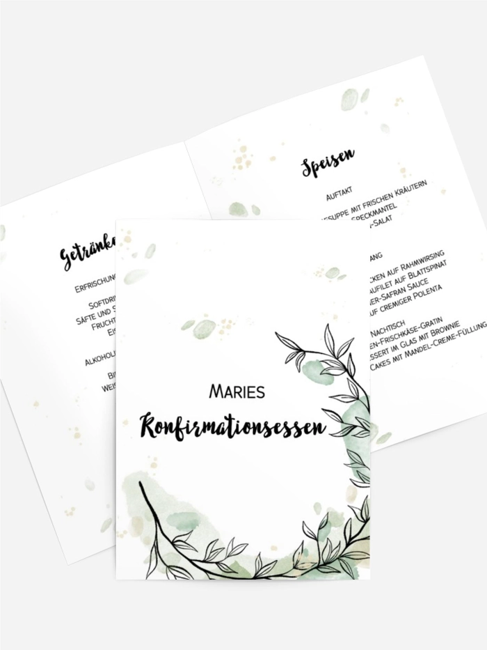 Aquarellflecken und Zweige
