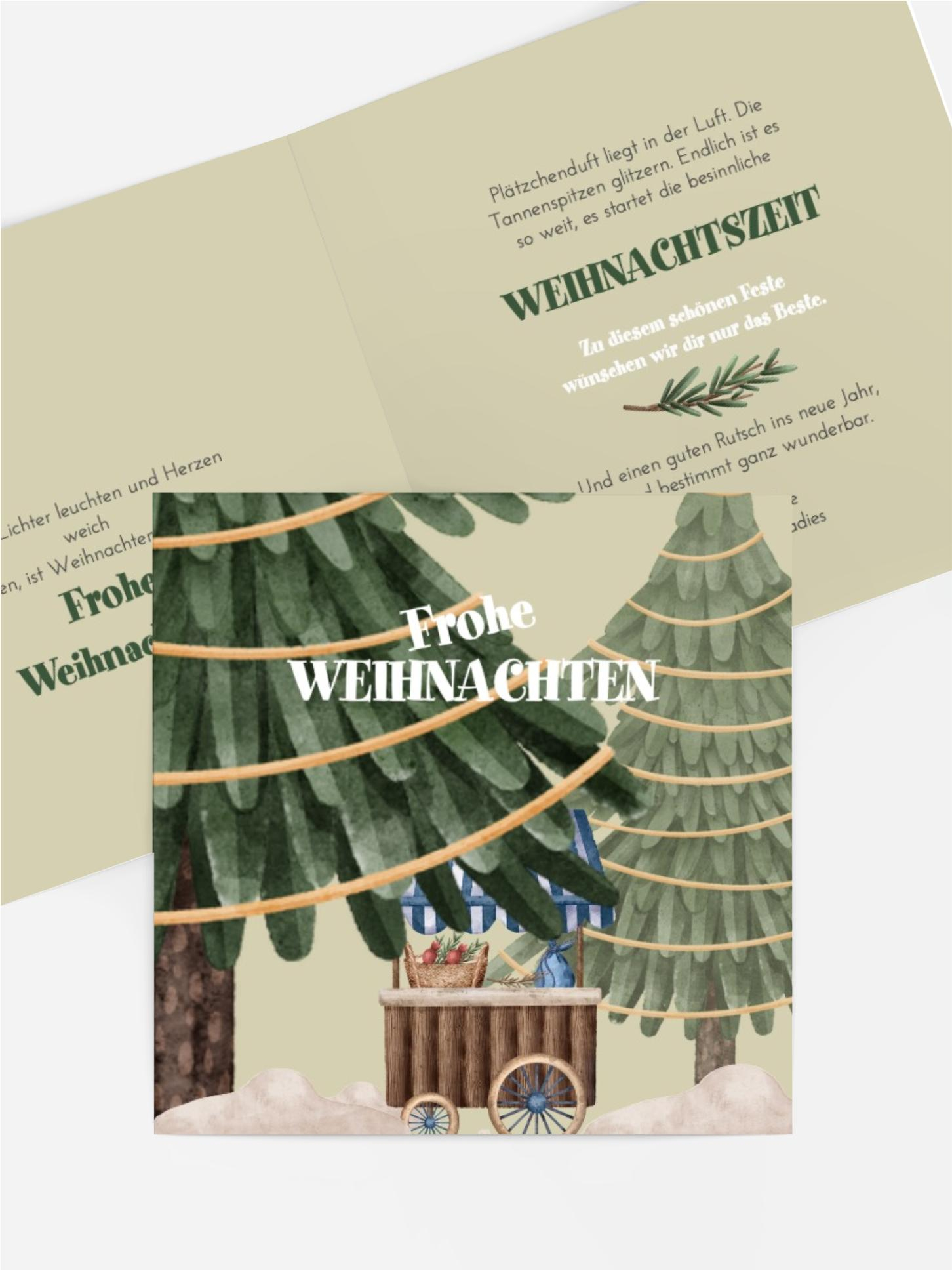 Grußkarte Weihnachten Forstgeschäft Grußkarte Weihnachten Forstgeschäft