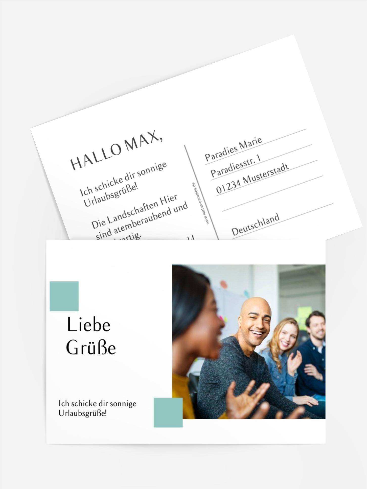 Foto-Postkarten Büroverkehr