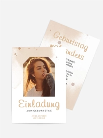 Geburtstagseinladung Nebliger Kreis