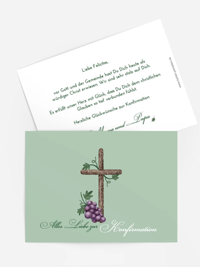 Trauben-Postkarte