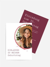 Geburtstagseinladung LĂ€chelnder Kreis Geburtstagseinladung LĂ€chelnder Kreis