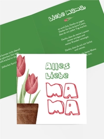 Vase mit Tulpen Vase mit Tulpen