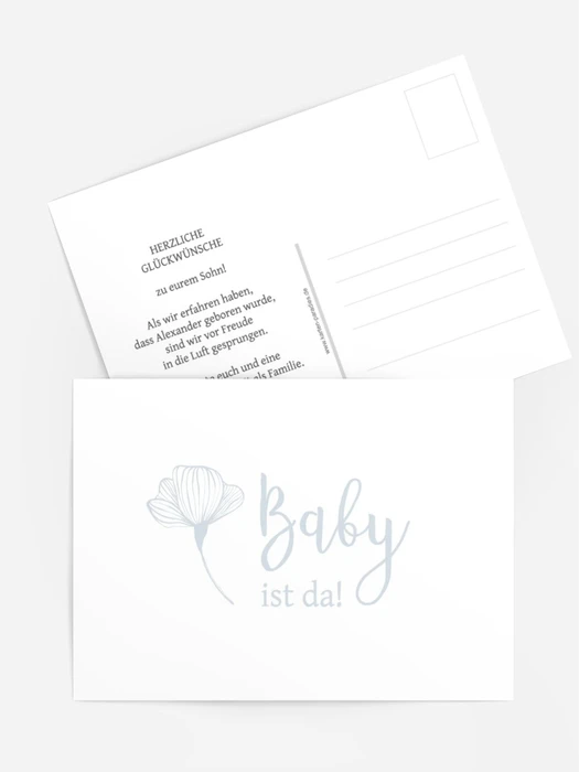 Silhouetten Blume
