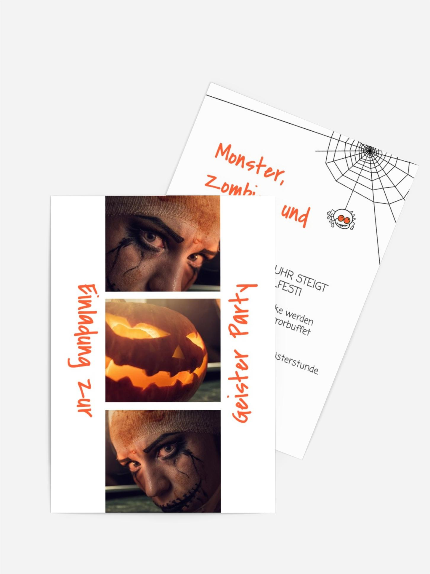 Halloween Einladung Gefährlicher Blick