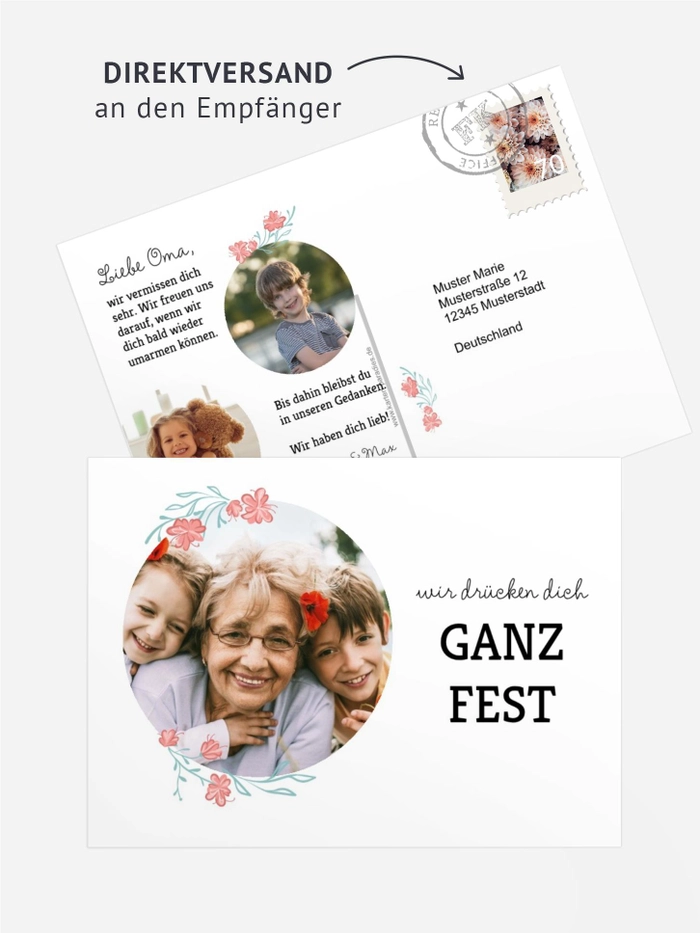 Fotopostkarte Drücke dich Fotopostkarte Drücke dich