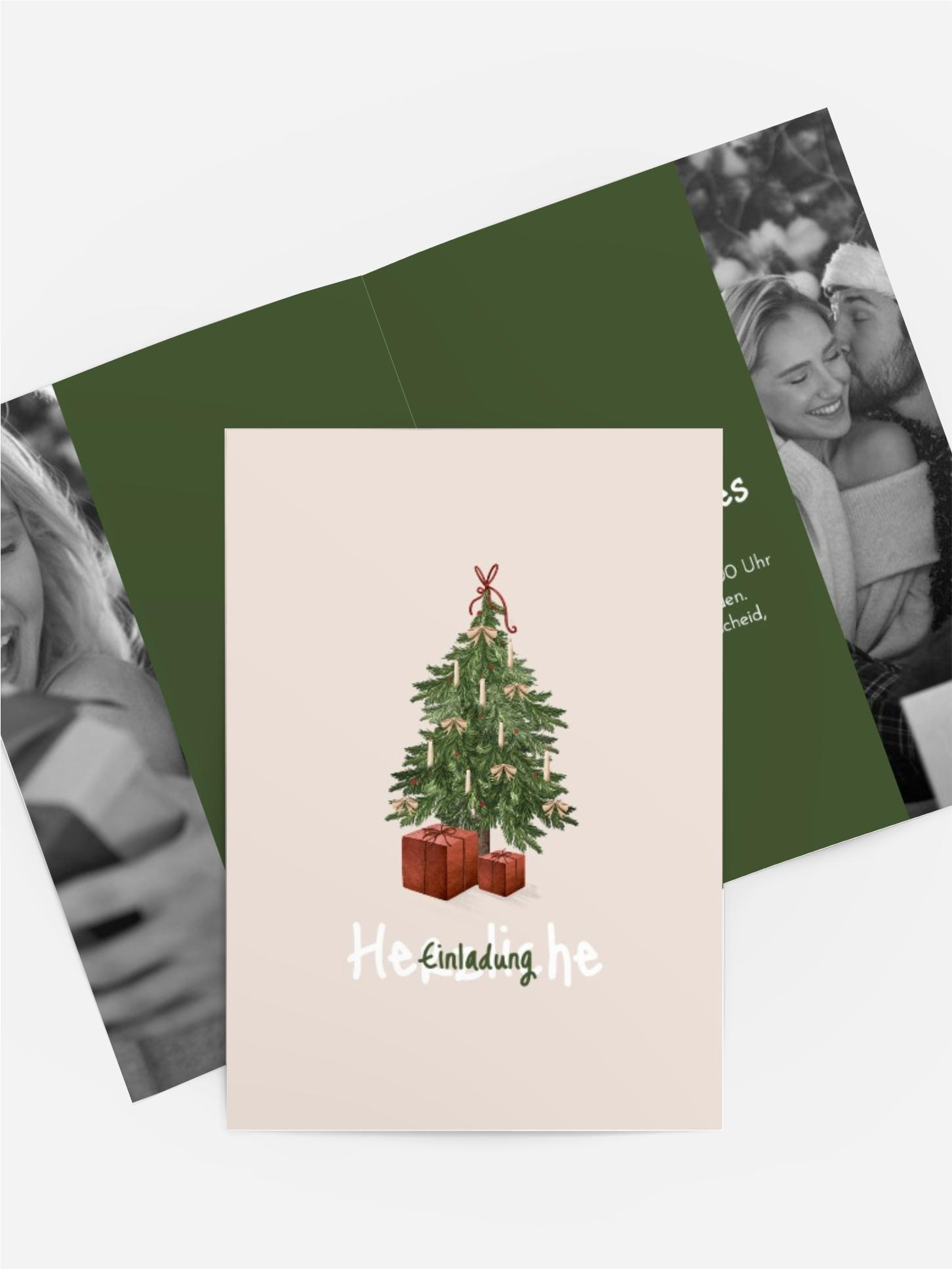 Einladung Weihnachten Einladung Weihnachten
