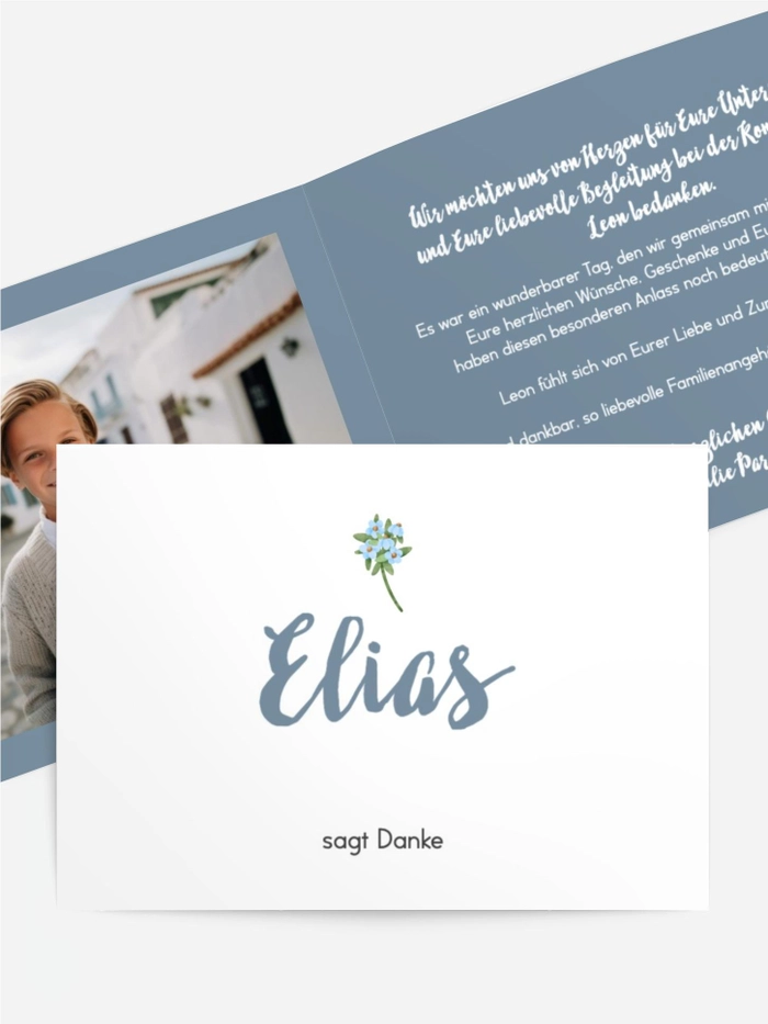 Dankeskarte Kommunion Gesegnete Blumen Dankeskarte Kommunion Gesegnete Blumen