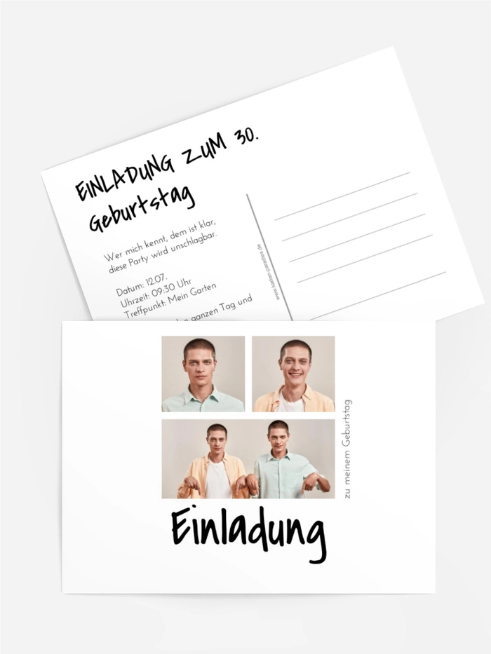 Geburtstagseinladung Nimm zwei