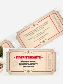 Eintrittskarte Foto Eintrittskarte Foto