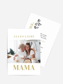 Grußkarte zum Muttertag Das Herz der Mutter