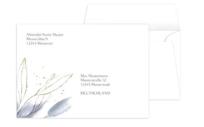 Edle Aquarell Blumen