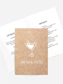 Menükarte Geburtstag Papierspielzeug